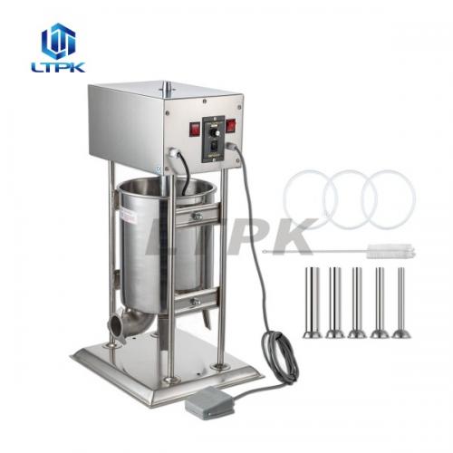 LTPK Electric 25L Vertical Meat Stuffer Maker  with 5 Filling Funnels