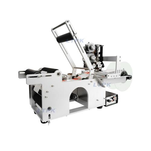LT-50D Semi-automatic Round Bottle Labeling Machine With Printer