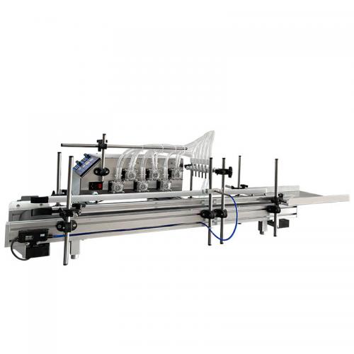 LT-DTPP6B DESKTOP 6 HEADS PERISTALTIC PUMP LIQUID FILLING MACHINE WITH CONVEYOR
