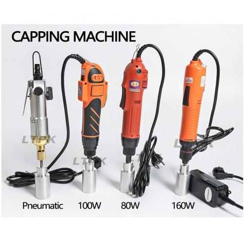 LTPK  ELECTRIC PNEUMATIC MANUAL CAPPING MACHINE AND ACCESSORIES